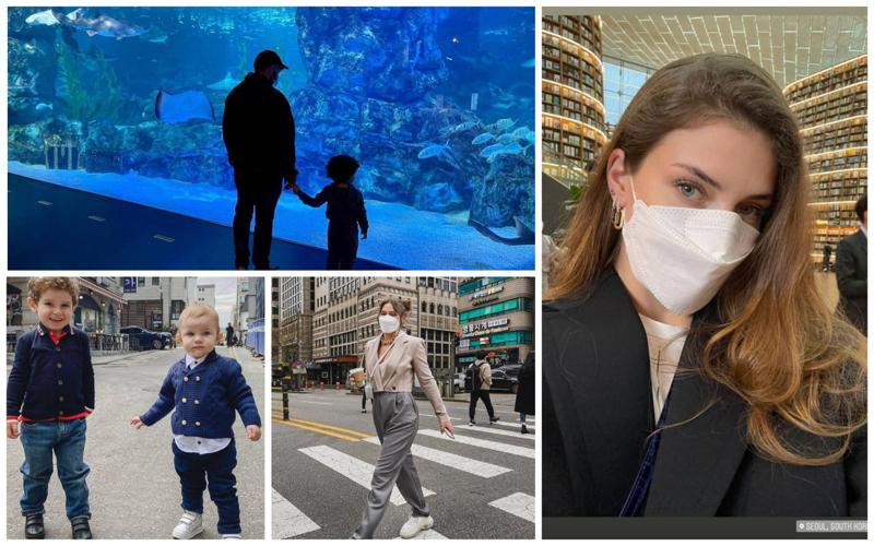 ბიძინა ივანიშვილის რძალი სამხრეთ კორეაში დასთან და შვილთან ერთად მოგზაურობს (ფოტოები)