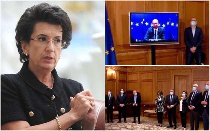 "მონური დამოკიდებულება, რომ თურმე ევროპელებთან შედავება არ შეიძლება, სამარცხვინოა... ხელმოწერაზე ბატონი მიშელი თითქოს პატაკს იბარებდა" - ბურჯანაძე