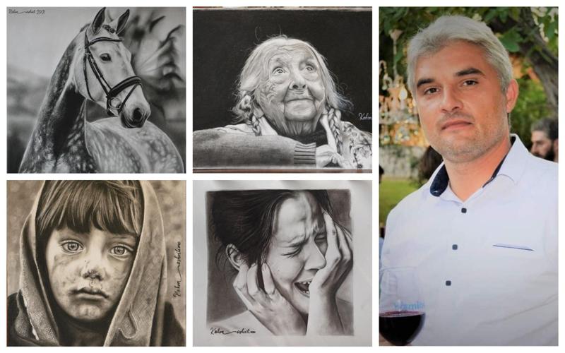 "პირველად, 4 წლის ვიყავი, მამა რომ დავხატე... ზოგიერთი ნამუშევრის შექმნას 6-7 თვე მოვუნდი" - ვინ არის ნახშირით შესრულებული რეალისტური ნახატების ავტორი?