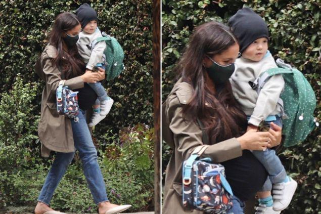 ორსული მეგან მარკლი შვილთან ერთად - პატარა არჩის ახალი ფოტოები, რომელზეც ამბობენ, რომ "მამის ასლია"