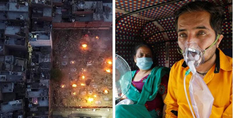 ურთულესი ეპიდვითარება ინდოეთში, ჟანგბადის აპარატების დეფიციტი და დღეში 2 800 გარდაცვლილი - "ადგილები რომ აღარ იყო, კრემატორიუმი ძველ ავტოსადგომზე მოვაწყვეთ" (ფოტოები)