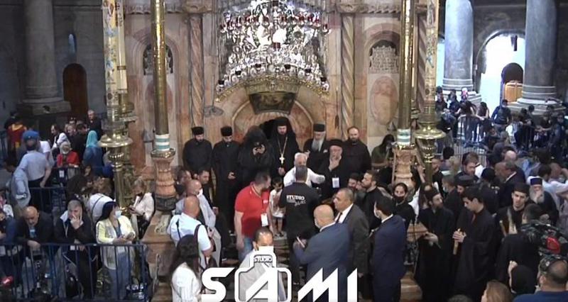 მხოლოდ ვაქცინირებული პირები აღდგომის ტაძარში - კადრები იერუსალიმიდან, სადაც წმინდა ცეცხლის გარდამოსვლას ელოდებიან