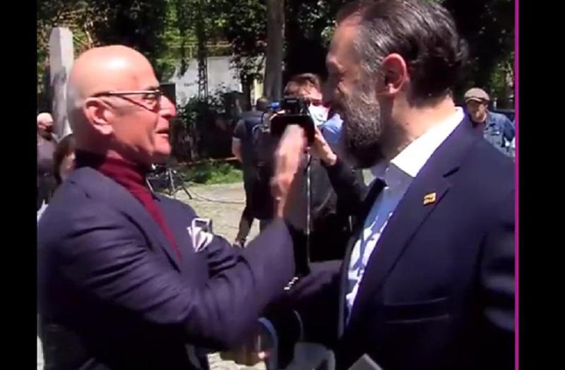 "შემთხვევით ზუგდიდში ვიყავი...აქეთ არისო მეგობარი კაცი და მინდა ვნახო" - კლიმენტ კეკუტია ლევან ვასაძესთან შეხვედრაზე