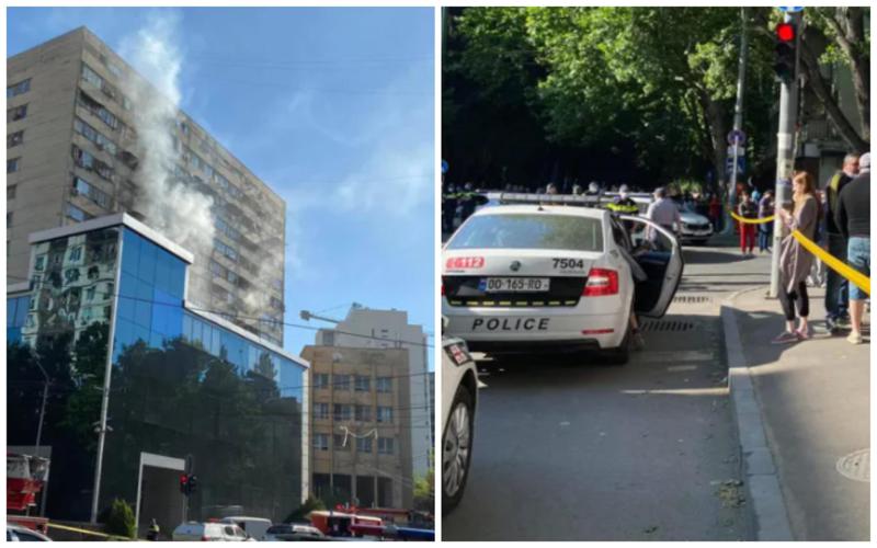 ძლიერი ხანძარი პეკინზე - ახალგაზრდა ქალი მეხუთე სართულიდან გადმოვარდა