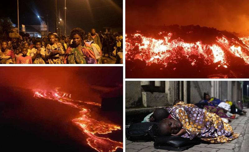 15 გარდაცვლილი, 500-ზე მეტი განადგურებული სახლი და ათასობით ევაკუირებული - კონგოში ნიირაგონგოს ვულკანი ამოიფრქვა (ფოტოები)