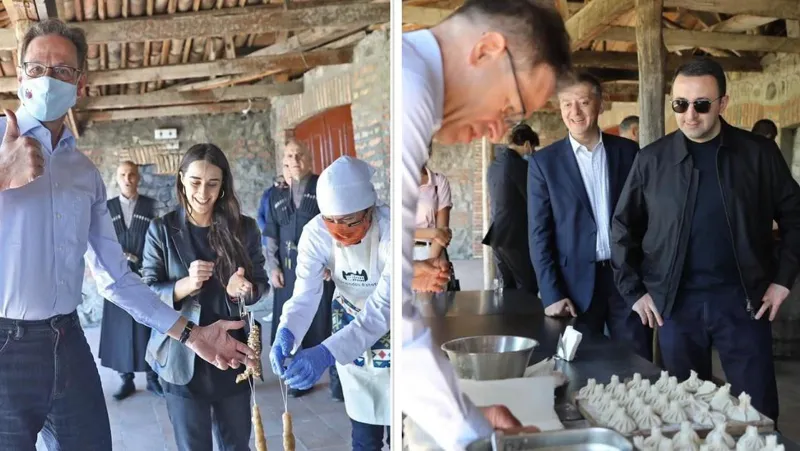 ხინკლის მოხვევა, ჩურჩხელების ამოვლება და.. - რა ხდებოდა გასვლით შეხვედრაზე, სადაც პრემიერ-მინისტრმა დიპლომატიური კორპუსის წარმომადგენლებს უმასპინძლა (ფოტოები)
