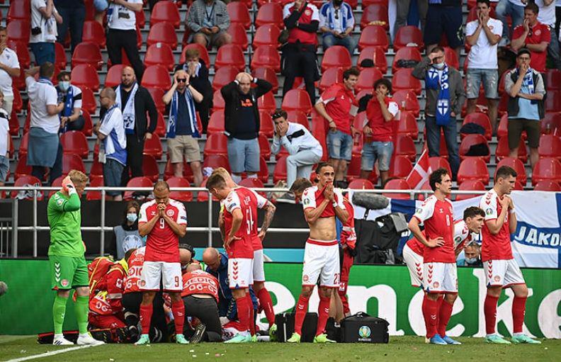 ინციდენტი ევროპის ჩემპიონატზე - კრისტიან ერიკსენი მოედანზე უგონოდ დაეცა და საავადმყოფოში გადაიყვანეს