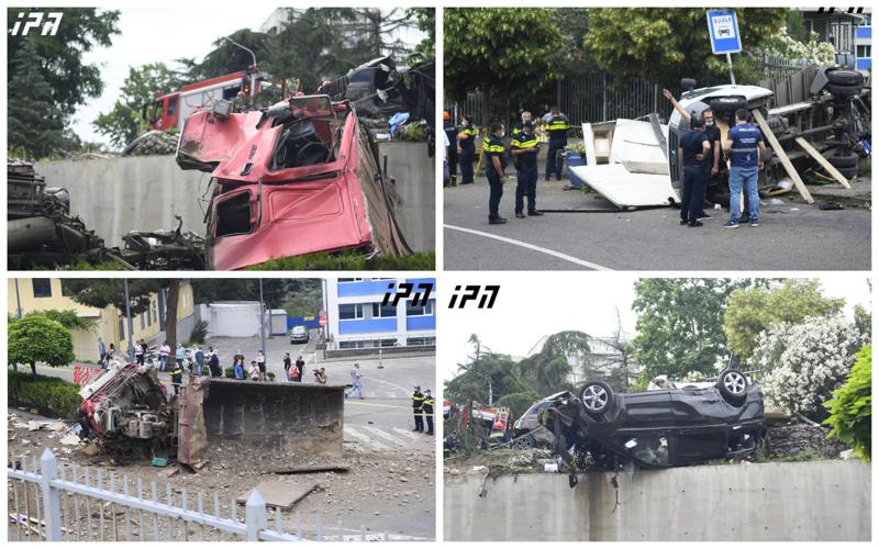 ფოტორეპორტაჟი კრწანისის ქუჩიდან - რა ხდებოდა ადგილზე უმძიმესი ავარიიდან რამდენიმე წუთში?