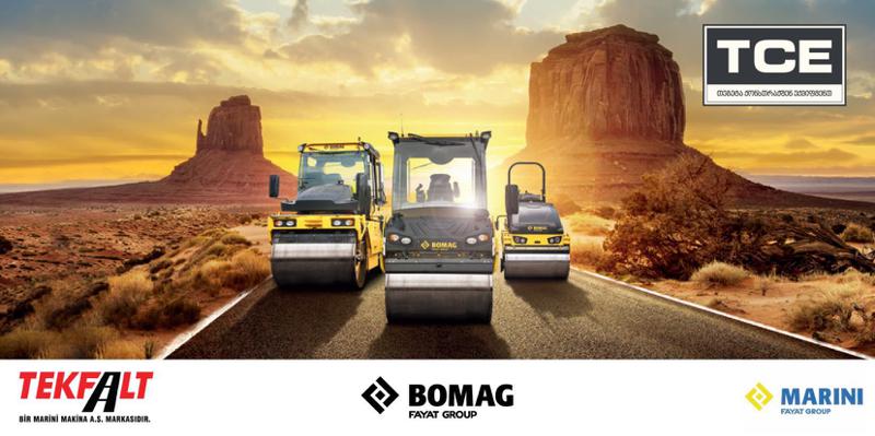 “თეგეტა ქონსთრაქშენ ექვიფმენთი“ საგზაო-სამშენებლო ტექნიკის ბრენდების - Bomag-ისა და Marini-ს ოფიციალური წარმომადგენელი გახდა