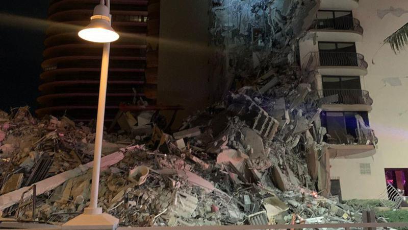 მაიამიში მრავალსართულიანი შენობა ჩამოინგრა, არის მსხვერპლი - ამ დროისთვის ადგილზე მაშველები მუშაობენ