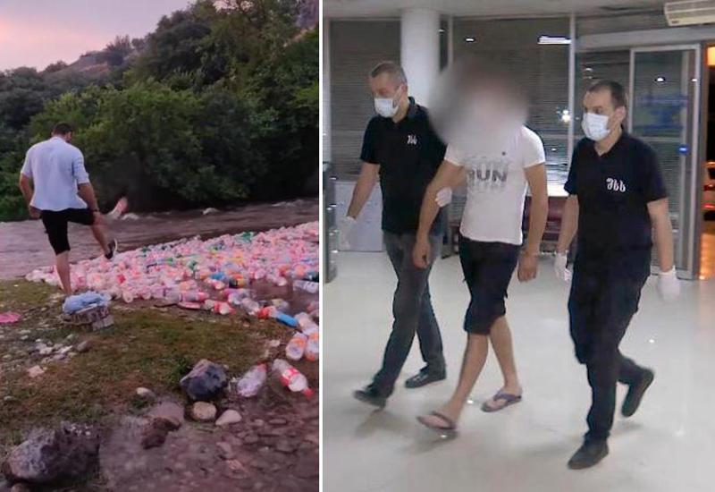 მოქალაქე, რომელმაც ბოლნისში, მდინარეში დიდი ოდენობით პოლიეთილენის ბოთლი გადაყარა, დააკავეს