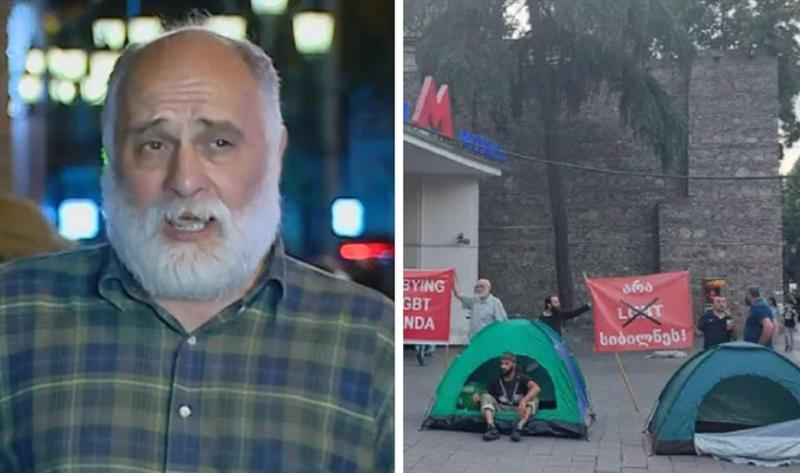 "შეიძლება იყოს მსხვერპლი" - რას აცხადებენ "თბილისი პრაიდის" მოწინააღმდეგეები, რომლებმაც ღამე რუსთაველის მეტროსთან, კარვებში გაათენეს