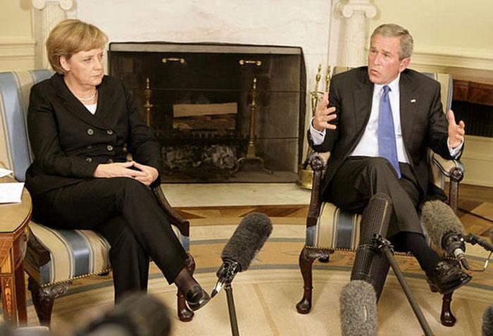 "ანგელა მერკელთან ყველაზე დიდი უთანხმოება საქართველოსთან დაკავშირებით მქონდა" - ბუშის თქმით, საუბარი NATO-ს შეეხებოდა