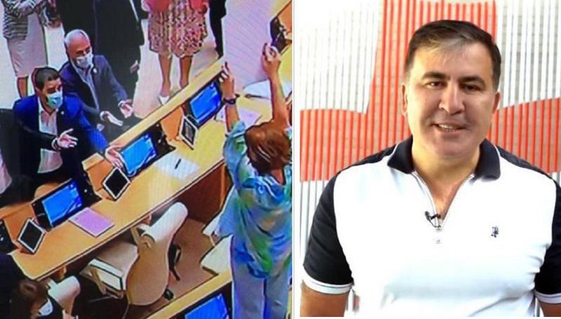 "სორბონის უნივერსიტეტის მეცნიერებათა დოქტორის და ვესტმინსტერის მაგისტრის წინაშე დგას ივანიშვილის ბაბუინების ბრბო" - სააკაშვილი