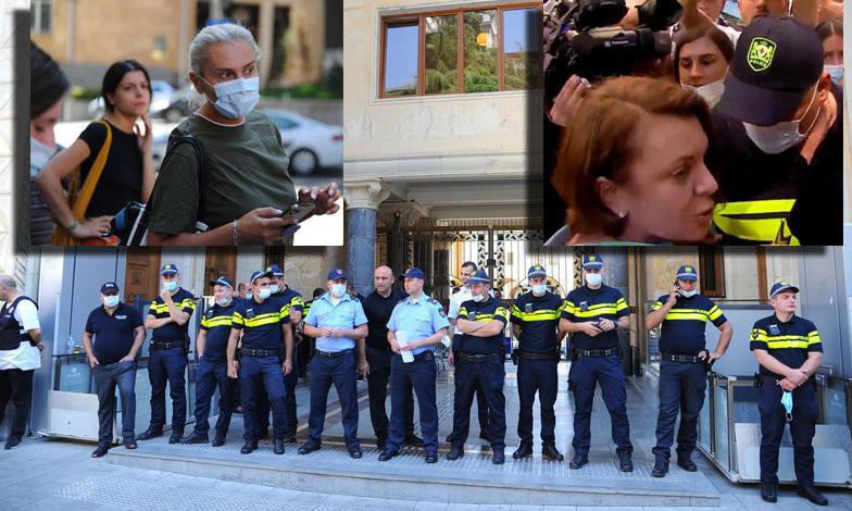 სამართალდამცავებსა და ელენე ხოშტარიას შორის სიტყვიერი დაპირისპირება მოხდა - რა ვითარებაა პარლამენტთან