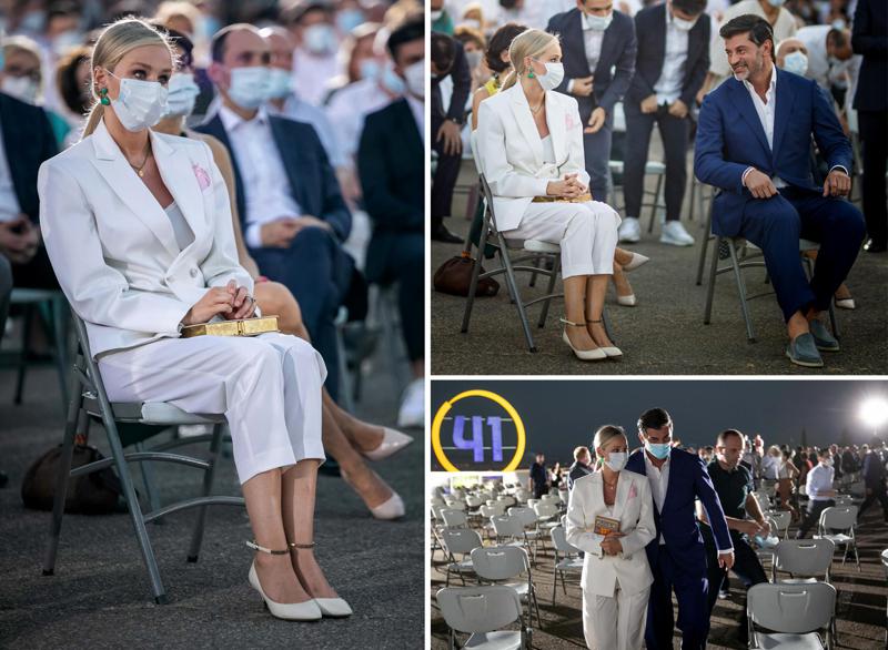 როგორ გამოიყურებოდა კახა კალაძის დიზაინერი მეუღლე გუშინდელ წარდგენაზე - ანუკი არეშიძის ფოტოები