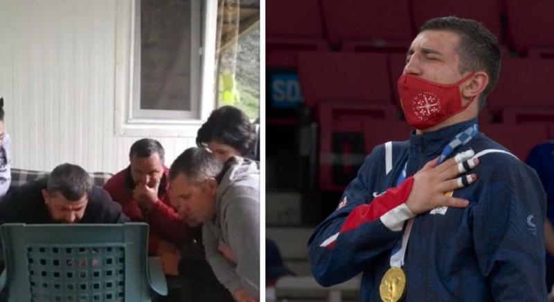 როგორ გულშემატკივრობდა ლაშა ბექაურს, ნათლია, ოლიმპიური ჩემპიონი ზურაბ ზვიადაური - ემოციური კადრები სოციალური ქსელიდან