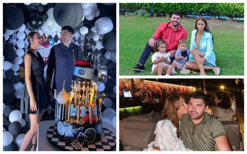 ხუთსართულიანი ტორტი დაბადების დღეზე და წვეულება კაჭრეთში - მილიონერი თოშა ქებურია მესამე შვილის მოლოდინშია