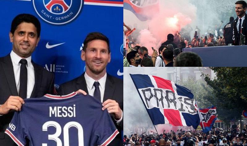 ლეო მესი ფრანგი ფანების წინაშე - ათასობით გულშემატკივარი და ემოციების ზღვა: შთამბეჭდავი კადრები პარიზიდან