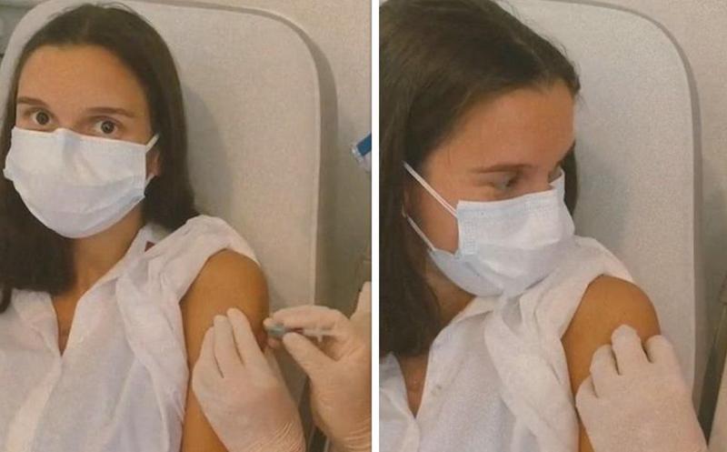 "ახლა მაინც ხომ გჯერათ, ხალხო?!"  - პაატა იმნაძის ორსული ქალიშვილი "ფაიზერის" მეორე დოზით პირდაპირ ეთერში აიცრა