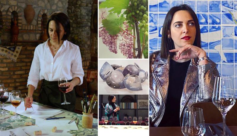 "მთავარია, ღვინო ქართული ყურძნისგან იყოს დაწურული" - გაიცანით მხატვარი ქალი, რომელიც ქართული ღვინით საოცარ ნამუშევრებს ქმნის