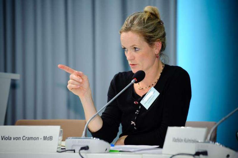 "მახსენებს უკრაინაში მაიდანის დროს" - ვიოლა ფონ კრამონი თბილისის აქციაზე