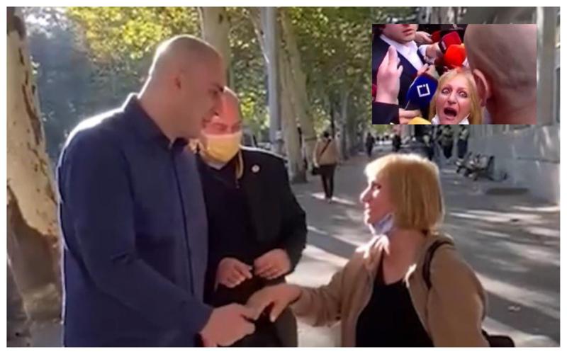 "დიდი შერიგება" - ნიკა მელია გულნარა ანდღულაძესთან გადაღებულ კადრებს აქვეყნებს