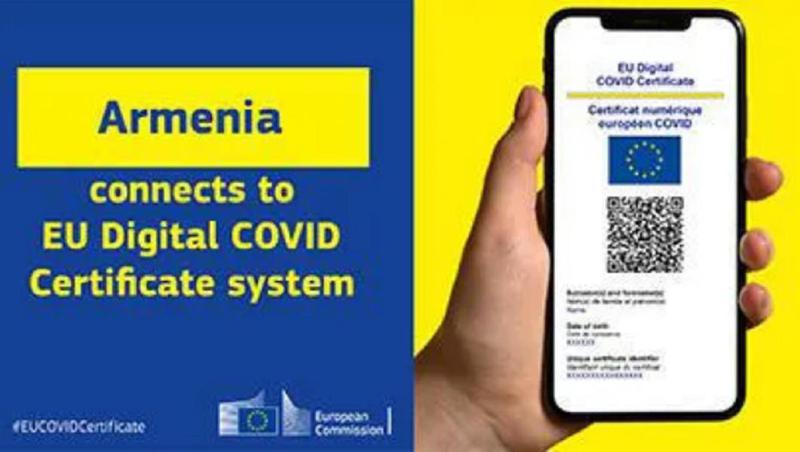 ევროკავშირმა სომხეთის კოვიდ სერთიფიკატები აღიარა
