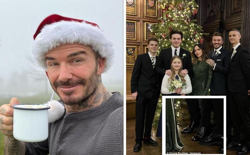 "ნეტავ, შობის დღესასწაული ჩემი ქმარივით კიდევ ვინმეს უყვარს ასე ძალიან?!" -  ბექჰემების საშობაო ფოტო, რომელმაც ინტერნეტსაზოგადოება ფრიად გაახალისა