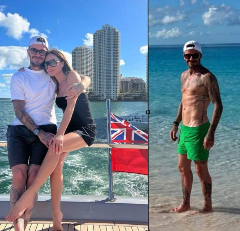 ბექჰემების საახალწლო არდადეგები: მზე, ზღვის სანაპირო და იახტაზე გადაღებული ოჯახური ფოტოები