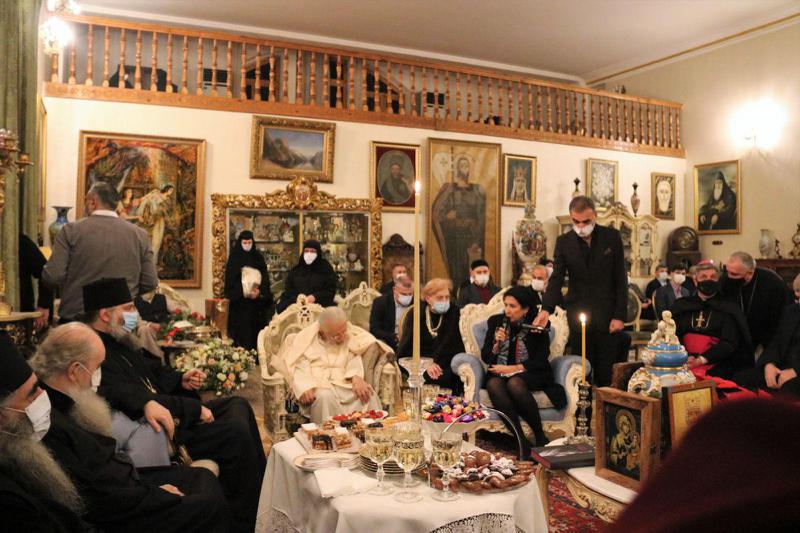 საზეიმო მიღება საპატრიარქოში - ვინ ესწრებოდნენ პატრიარქის 89 წლის იუბილეს (ფოტოები)