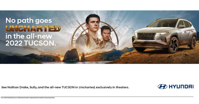 Hyundai TUCSON-ის ახალი თავგადასავალი Sony pictures-ის ფილმ „განძის ძიებაში“