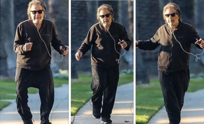 მზიანი კალიფორნია და ქუჩაში აცეკვებული ალ პაჩინო - 81 წლის ლეგენდარული მსახიობის პაპარაცული კადრები (ვიდეო)