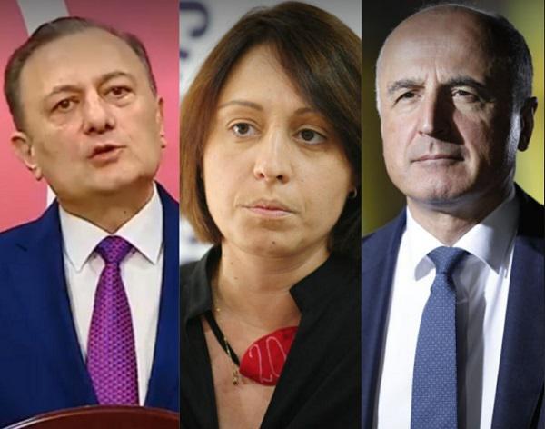 შალვა ნათელაშვილს, ელენე ხოშტარიასა და ბადრი ჯაფარიძეს სადეპუტატო მანდატი შეუწყდათ