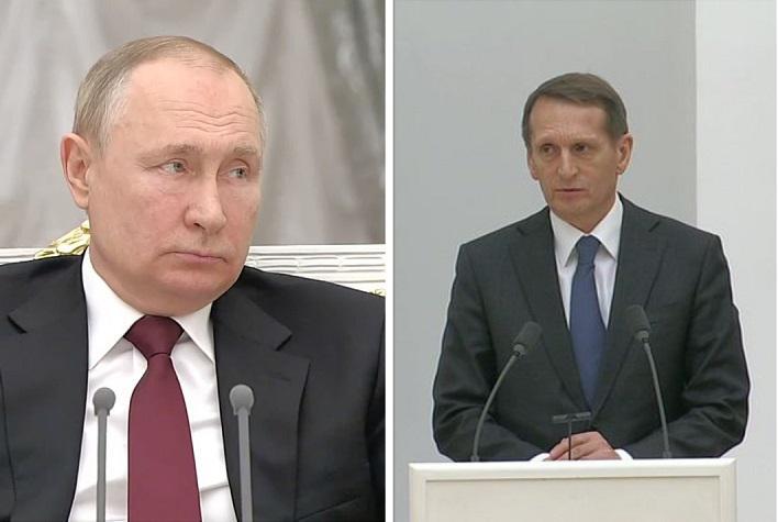 "მხარს უჭერთ, თუ მხარს დაუჭერთ, თქვით პირდაპირ..." - დაბნეულობა და დაძაბული დიალოგი პუტინსა და ნარიშკინს შორის - რა მოხდა რუსეთის უშიშროების საბჭოს სხდომაზე