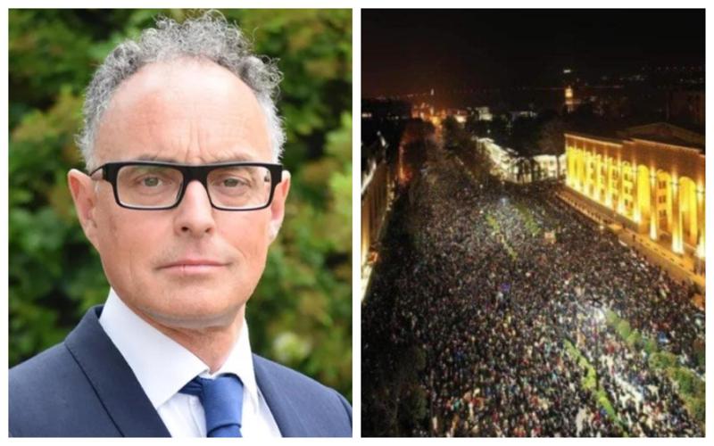 "ქართველი ხალხი უკრაინას მძლავრ სოლიდარობას უცხადებს" - რას წერს დიდი ბრიტანეთის ელჩი აქციასთან დაკავშირებით?