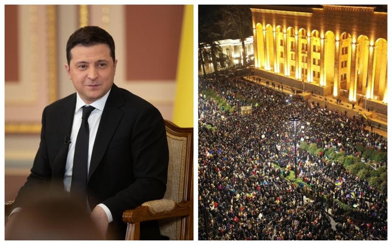 ზელენსკის მადლობა ქართველებს - "არის მომენტი, როცა ხალხი არ წარმოადგენს მთავრობას, მაგრამ ბევრად უკეთესები არიან მათზე"