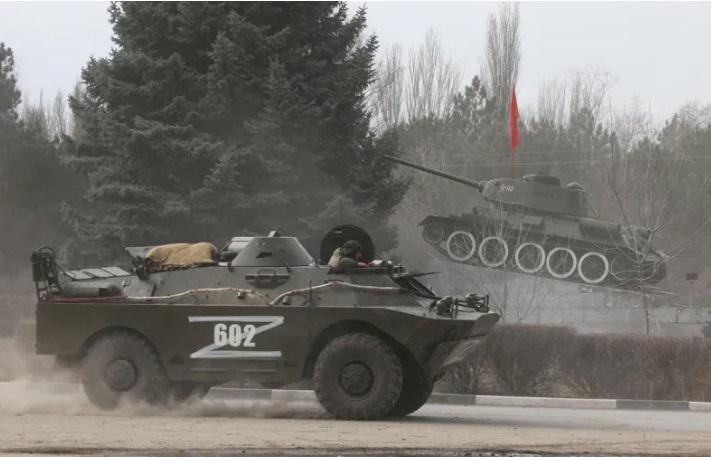 "მტრის ჯავშანტექნიკის დიდი კოლონა კიევისკენ მიემართება" - უკრაინის შსს