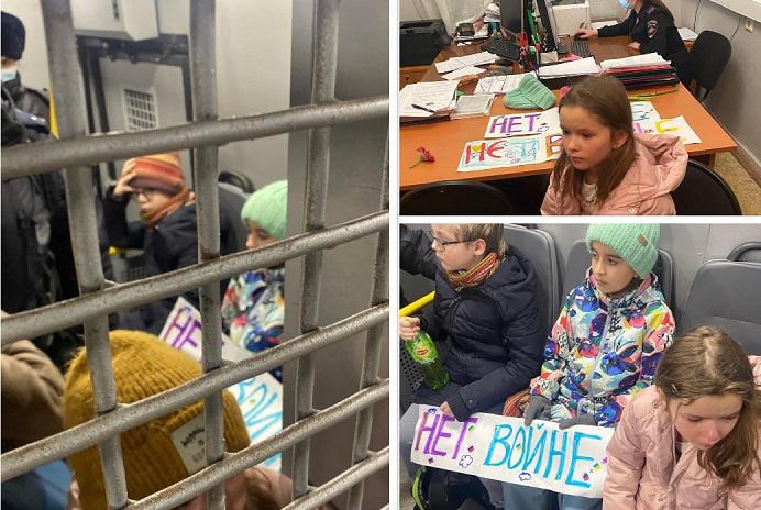 მოსკოვის პოლიციამ უკრაინის საელჩოსთან ყვავილებით მისული 7-დან 11 წლამდე ასაკის ბავშვები დააკავა - სულისშემძვრელი ფოტო და ვიდეოკადრები