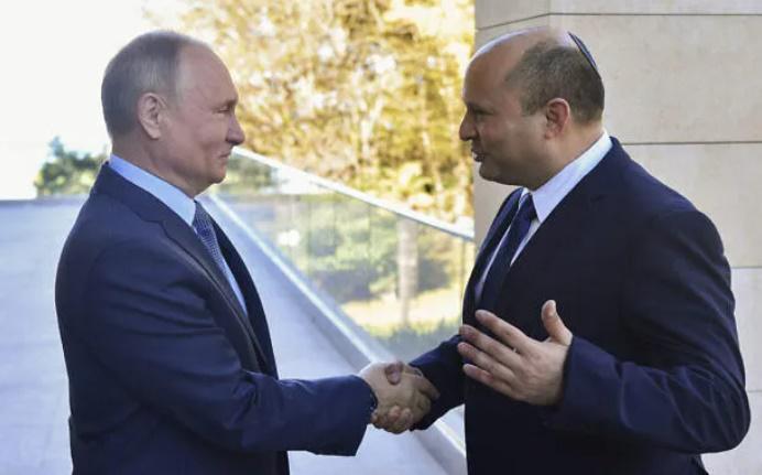ისრაელის პრემიერი კრემლში ვლადიმერ პუტინს შეხვდა - "მოლაპარაკებები დაახლოებით სამ საათს გაგრძელდა"