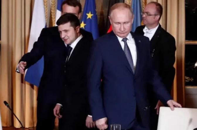 კიევი ვოლოდიმირ ზელენსკისა და ვლადიმერ პუტინის შეხვედრის ორგანიზების თხოვნით გერმანიის კანცლერს მიმართავს