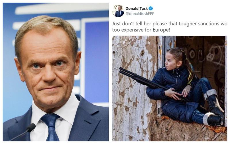 "გთხოვთ, ახლა არ უთხრათ მას, რომ უფრო ძლიერი სანქციები ძვირად დაუჯდება ევროპას" - რას წერს დონალდ ტუსკი "ტვიტერზე"?