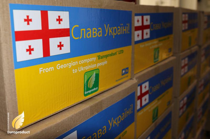 "ევროპროდუქტმა“ უკრაინაში ჰუმანიტარული დახმარება გაგზავნა