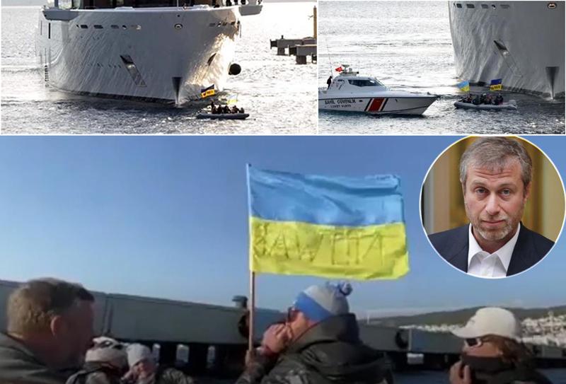 რომან აბრამოვიჩის იახტას თურქეთის პორტში აქციით დახვდნენ - რა მოხდა ბოდრუმში?