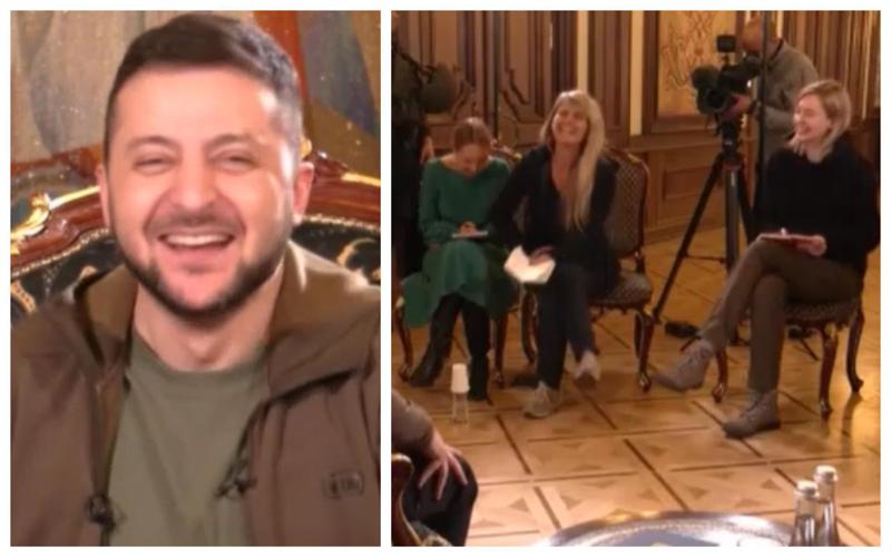 ზელენსკის მოულოდნელი პასუხი, რომელმაც ჟურნალისტები გაამხიარულა - პრეზიდენტის ხუმრობა მეუღლეზე ინტერნეტს იპყრობს? (ვიდეო)