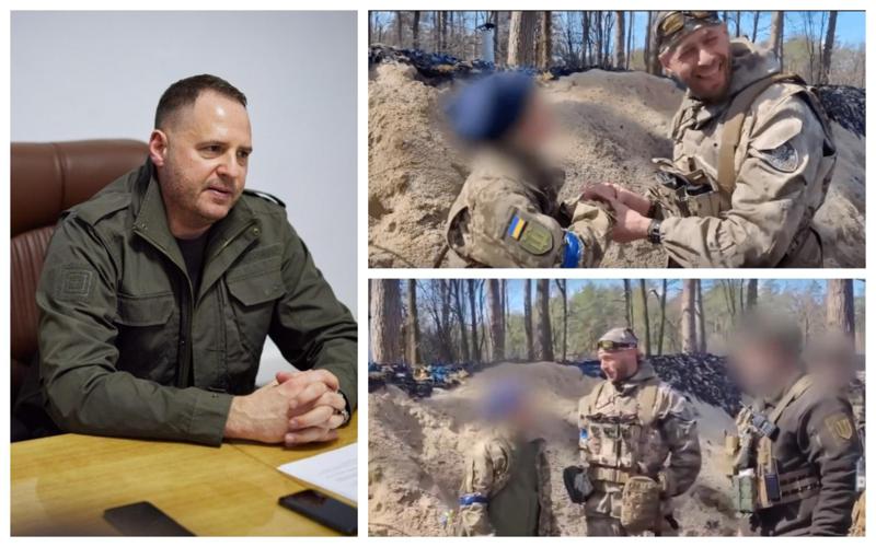 "ქორწილში არ ვიყავი, მაგრამ გამარჯვების შემდეგ მოგილოცავ ძმაო" - ცერემონია ომის წინა ხაზზე: ანდრეი ერმაკის ძმამ სნაიპერ გოგონაზე იქორწინა (ვიდეო)