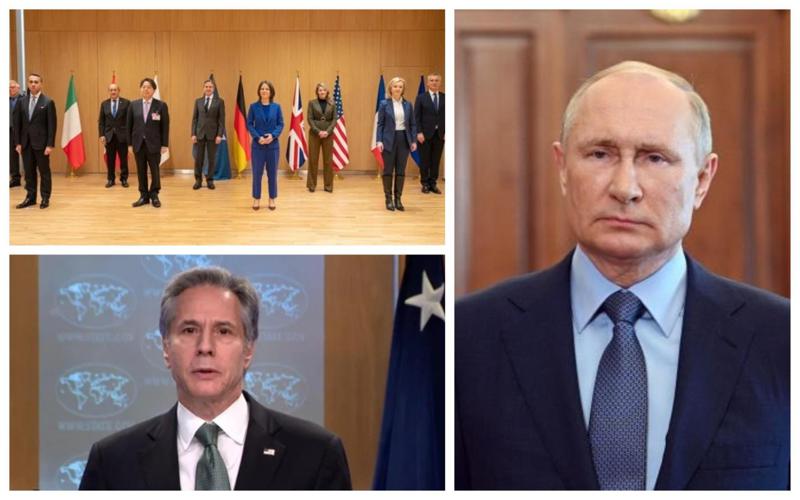 "დიდი შვიდეული" მზად არის, პუტინი, არჩეული ომის გამო, პასუხისგებაში მისცეს" - რას წერს ენტონი ბლინკენი "ტვიტერზე"?