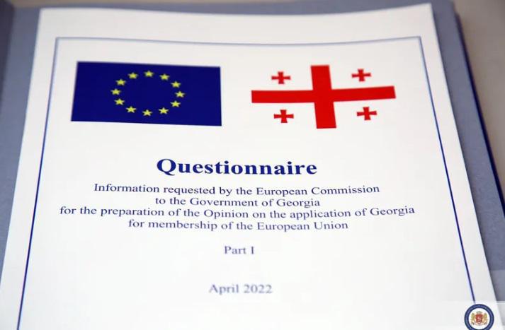 საქართველოს მთავრობა ევროკომისიის კითხვარს ასაჯაროებს