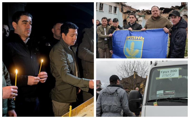 პირველი კადრები ქართული დელეგაციის ბუჩასა და ირპენში ჩასვლის შემდეგ - რას წერს რადას თავმჯდომარე რუსლან სტეფანჩუკი?