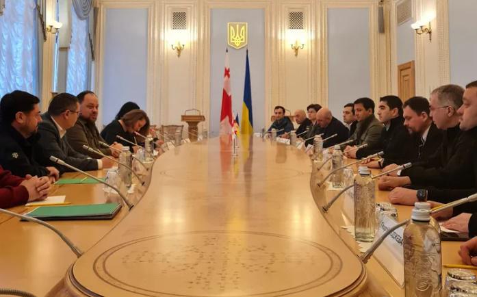 საქართველოს საპარლამენტო დელეგაციის შეხვედრა რადას სპიკერთან დასრულდა